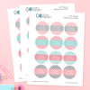 Sweet Pink Quatrefoils Waterproof Labels for Kids