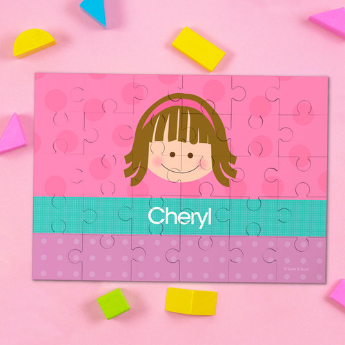 Just Like Me Girl-Pink Personalized Puzzles By Spark & Spark