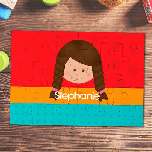Just Like Me Girl-Red Personalized Puzzle By Spark & Spark