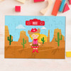 Blonde Cowgirl Personalized Kids Puzzles By Spark & Spark