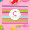 Pastel Stripes Personalized Name Puzzle By Spark & Spark