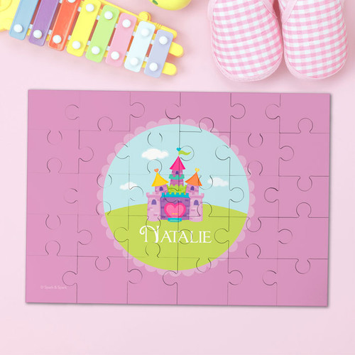 Pretty Heart Castle Personalized Kids Puzzles By Spark & Spark