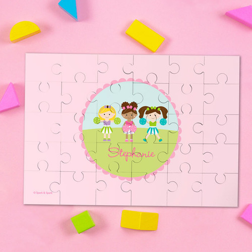 Three Cheerleaders Personalized Kids Puzzles By Spark & Spark