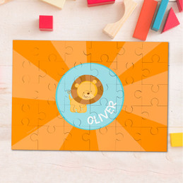 Cute baby lion Personalized Puzzles
