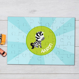Cute baby zebra  Personalized Puzzles