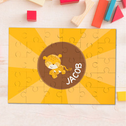 Cute baby cheetah  Personalized Puzzles