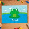 Cute smiley Frog Personalized Puzzles
