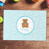 Cute Blue Teddy Bear Personalized Puzzles