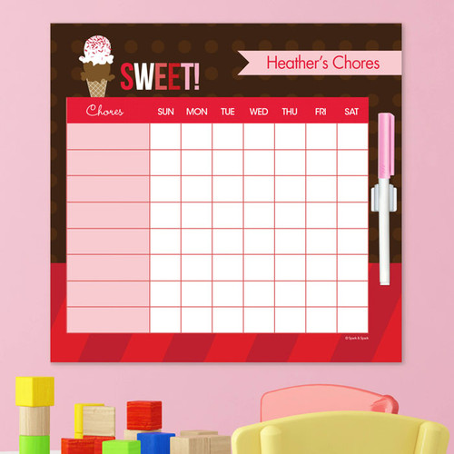 Sweet & Yummy Childrens Chore Chart