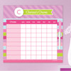 Pastel Stripes Weekly Chore Chart