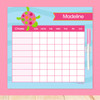 Swimming Pink Turtle Chore Schedule