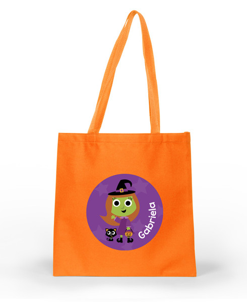 Sweet little witch personalized halloween bags SP11