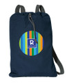 Bold Stripes Personalized Cinch Bags