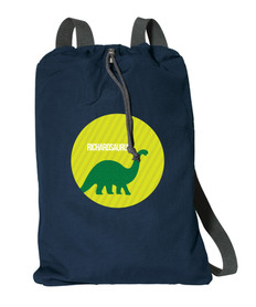 Dino And Me Green Personalized Bags