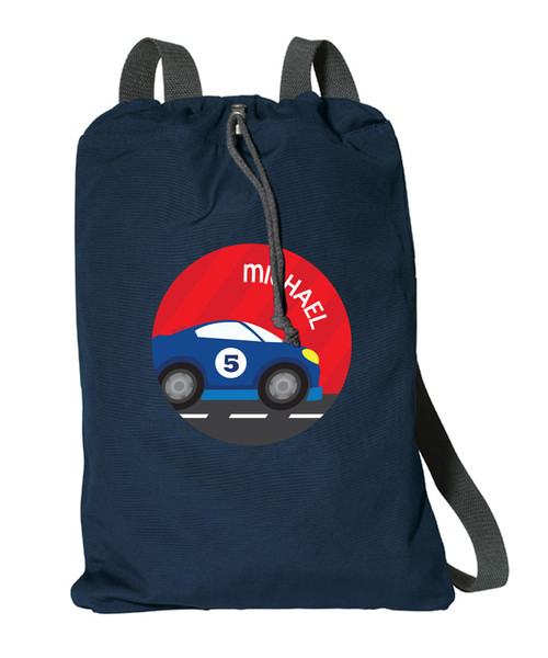 Super Fast Car Personalized Kids Bags