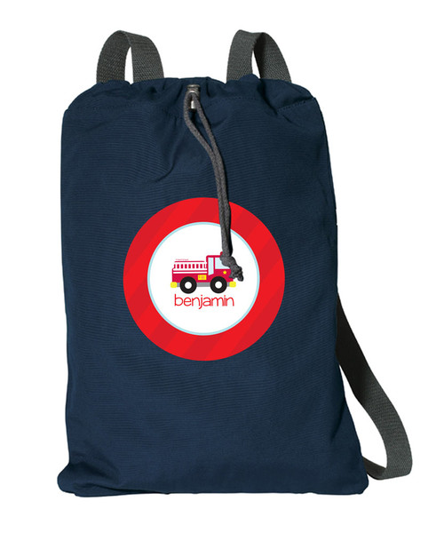 Cute Little Firetruck Personalized Kids Bags