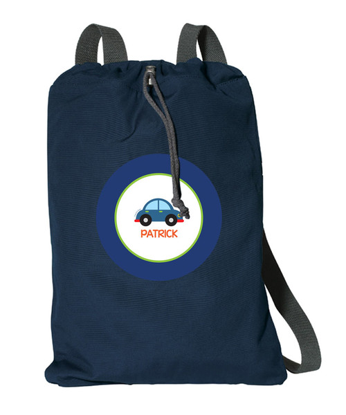 Cute Little Car Personalized Drawstring Bags