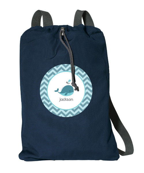 Sweet Little Blue Whale Personalized Bags
