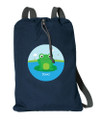 Cute Smiley Frog Personalized Drawstring Bags