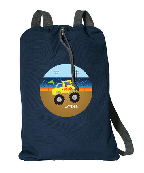 Monster Truck Personalized Bags For Kids