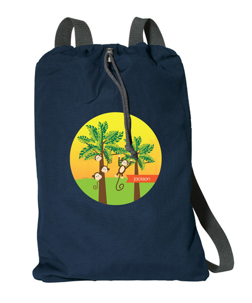 Monkeys In The Jungle Personalized Kids Bags