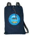 Shark Waves Personalized Cinch Bags