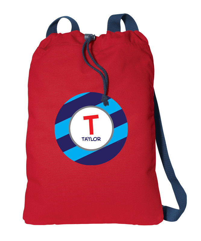 personalized cinch bag