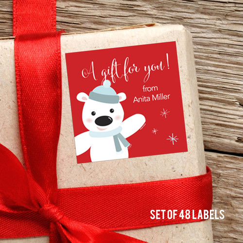 Cute Polar Bear Gift Label