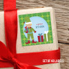Cute Elf-Boy-Blonde Gift Label