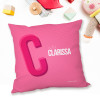 Double Initial - Pink Pillows