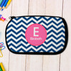 Blue And Pink Chevron Pencil Case