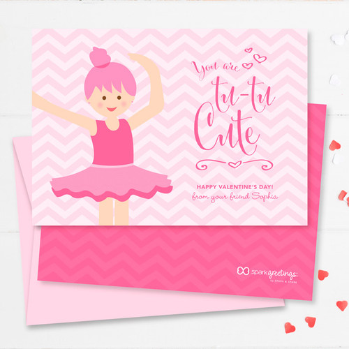 Cute and Fun Toddler Valentines Cards | Sweet Ballerina