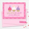 Colorful Valentine Cards For School | Three Sweet Cupcakes