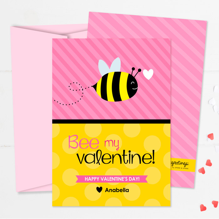 cute valentine classroom exchange cards bee my valentine