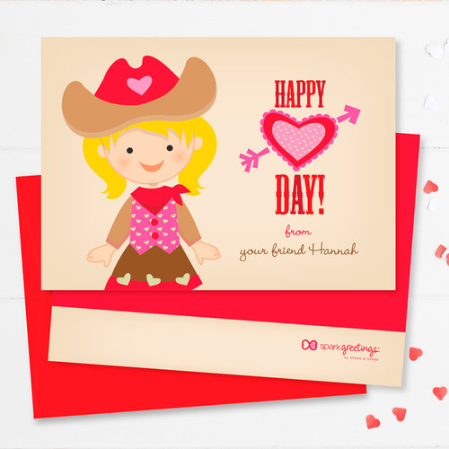 Unicorn Valentine Exchange Cards | Western Cowgirl