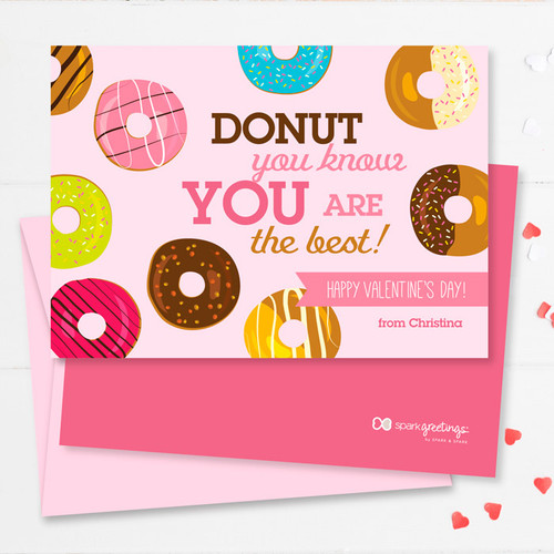 Colorful Valentine's Day Card Exchange At School | Donut Love