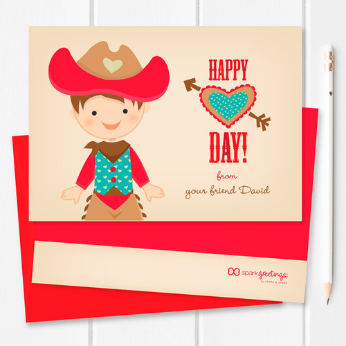 Valentine Exchange Cards | Western Cowboy