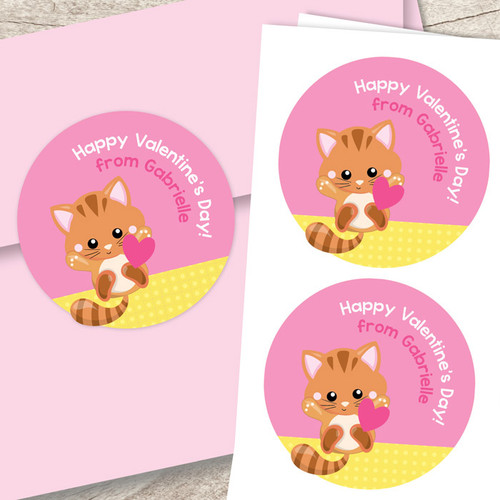 Cute Little Kitten Custom Stickers