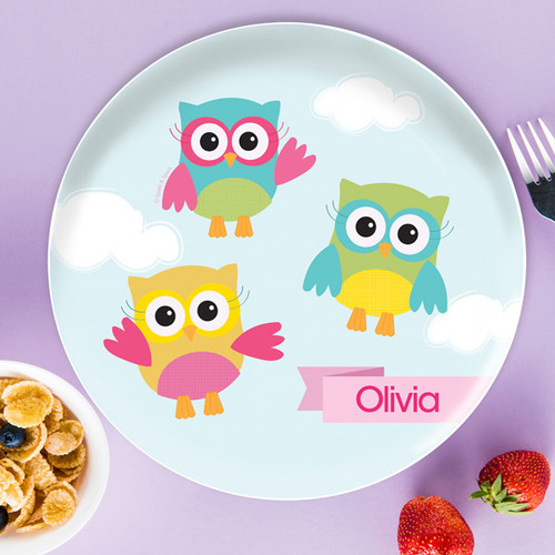 Three Owls Kids Plates