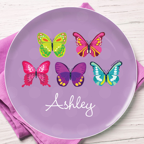 Bright Butterflies Kids Plates