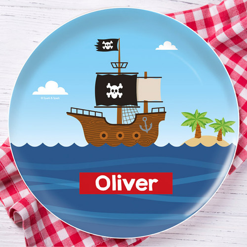 All Aboard Pirates Kids Plate