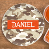 Brown Camouflage Kids Plate