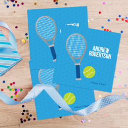 Tennis Fan Gift Label Set