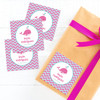 Sweet Pink Whale Gift Label Set