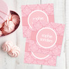 Pink Sweet Damask Gift Label Set