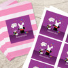 Cute Girl Magician Gift Label Set