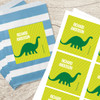Dino And Me - Green Gift Label Set