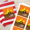 Fun Tractor Gift Label Set