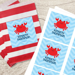 Happy Crab Gift Label Set