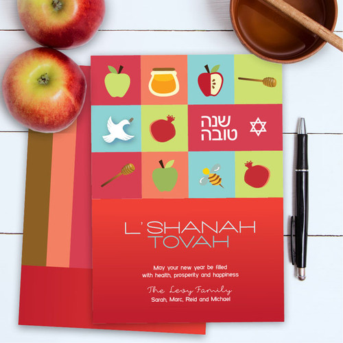 Custom Jewish New Year Cards | Sweet Jewish Icons